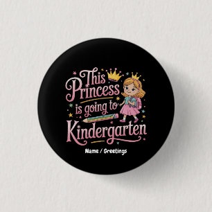 Diese Prinzessin geht zu einem Niedlichen Geschenk Button