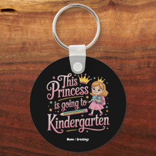 Diese Prinzessin geht zu einem Niedlichen Geschenk Schlüsselanhänger