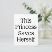 Diese Prinzessin Rette Postkarte (Stehend Vorderseite)