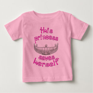 Diese Prinzessin Rette sich selbst Baby T-shirt
