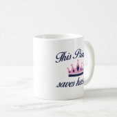 Diese Prinzessin Rette sich selbst Kaffeetasse (VorderseiteRechts)