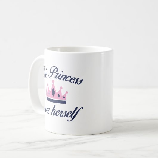 Diese Prinzessin Rette sich selbst Kaffeetasse (Vorderseite Links)