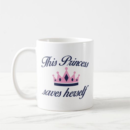 Diese Prinzessin Rette sich selbst Kaffeetasse (Links)