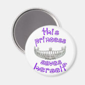 Diese Prinzessin Rette sich selbst Magnet (Vorderseite/Rückseite)