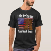 Diese Prinzessin trägt Arbeitsschuhe T-Shirt (Vorderseite)