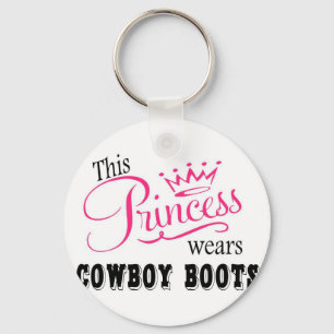 Diese Prinzessin trägt Cowboystiefel Schlüsselanhänger