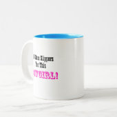 Diese Prinzessin trägt Cowgirl Stiefel! Zweifarbige Tasse (Vorderseite Links)