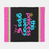 Diese Prinzessin Wears Grips Gymnastics - Golly Fleecedecke (Vorderseite (Horizontal))
