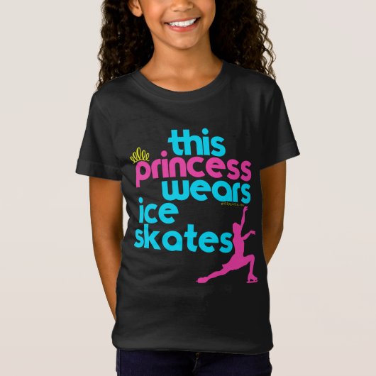 Diese Prinzessin Wears Ice Skates - Golly Mädchen T-Shirt (Vorderseite)