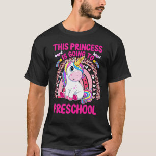 Diese Prinzessin wird Rainbow Leopar in der Vorsch T-Shirt