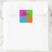 diese quadratischer aufkleber (Tasche)