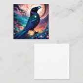 Diese rave Silhouette Illustration ist einfach ein Quadratische Visitenkarte (Vorne/Hinten)