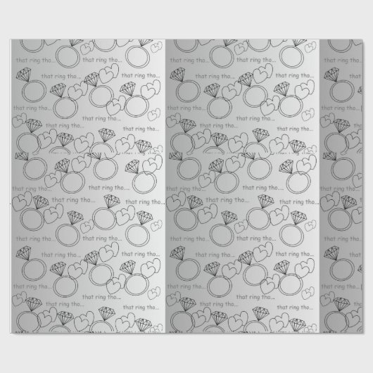 DIESE RING THO...... Geschenkpapier (Flach)