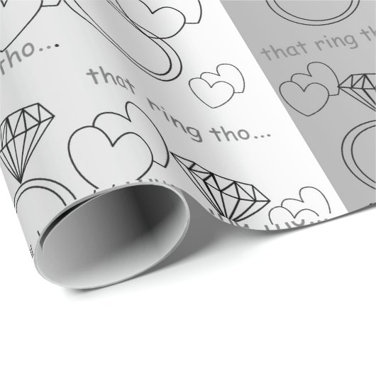 DIESE RING THO...... Geschenkpapier (Rolleneckpunkt)