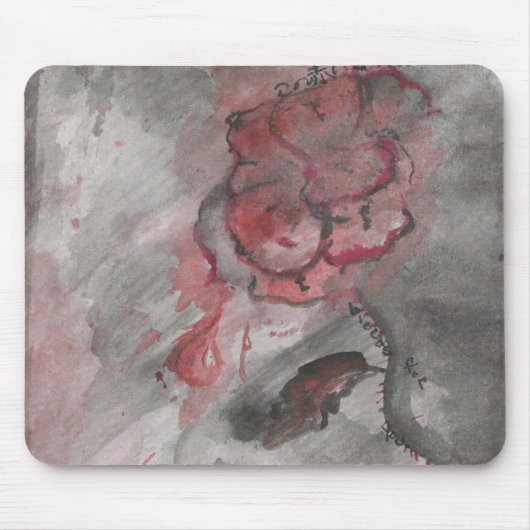 Diese rote Rose Mousepad (Vorne)