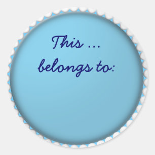 diese runder aufkleber