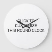 DIESE RUNDSCHALTFLÄCHE ANRUFEN GROßE WANDUHR (Vorderseite)