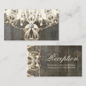 Diese rustikale Landkarte und der rustikale Empfan Begleitkarte (Vorne/Hinten)