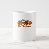 Diese Saison Erntedank Leaf Spice Football Fa Jumbo-Tasse (Vorderseite)