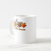 Diese Saison Erntedank Leaf Spice Football Fa Kaffeetasse (Vorderseite Links)