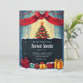 Diese Saison für die geheime Weihnachtskarte Einladung (Stehend Vorderseite)