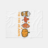 Diese Saison Fußball Fall Pumpkin Gewürz Männer Wo Fleecedecke (Vorderseite (Horizontal))