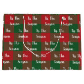 Diese Saison große Weihnachtsgeschenktasche Geschenktüte (Vorderseite)