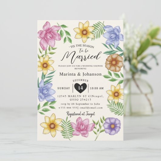 Diese Saison ist verheiratete Einladung (Stehend Vorderseite)