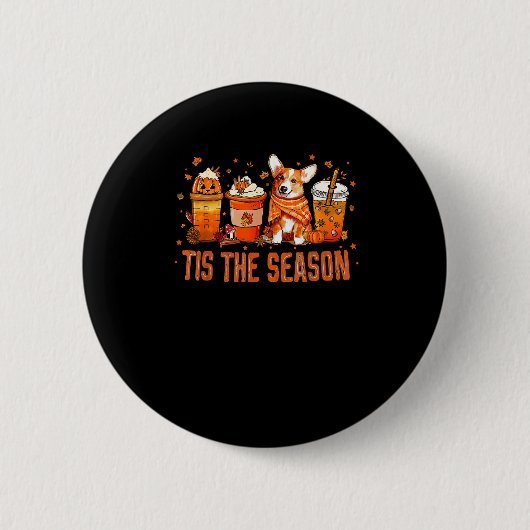 Diese Saison Pumpkin Gewürz Latte Halloween Fall C Button (Vorderseite)