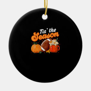 Diese Saison Pumpkin Gewürz Latte Halloween Fall F Keramik Ornament