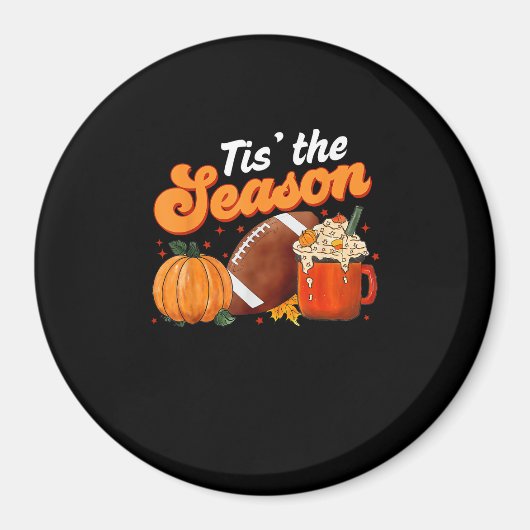 Diese Saison Pumpkin Gewürz Latte Halloween Fall F Magnet (Vorne)