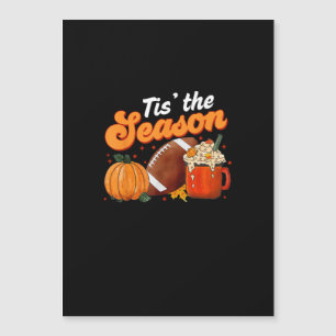 Diese Saison Pumpkin Gewürz Latte Halloween Fall F Magnetkarte