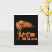 Diese Saison Pumpkin Spice Footll Herbstlaubs Au Karte (Gelbe Blume)