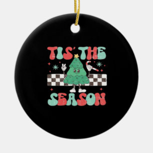 Diese Saison Retro Womans Urlaub Keramik Ornament