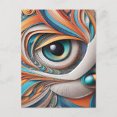 Diese schöne Katzenvektorkunst ist der perfekte Sü Postkarte (Vorderseite)