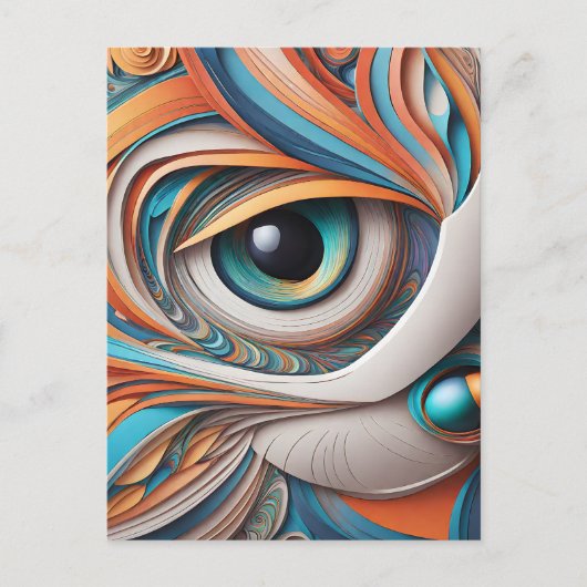 Diese schöne Katzenvektorkunst ist der perfekte Sü Postkarte (Vorderseite)