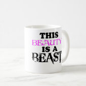 DIESE SCHÖNHEIT KAFFEETASSE (VorderseiteRechts)