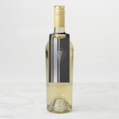 Diese schwarz-weiße Adelsfeier Flaschenanhänger (Auf Flasche)