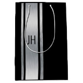 Diese schwarz-weiße Adelsfeier Mittlere Geschenktüte (Vorderseite)