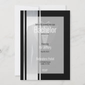 Diese schwarz-weiße Adelsfeier Save The Date (Vorderseite)