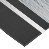 Diese schwarz-weiße Adelsfeier Tischdecke (Schrägansicht)