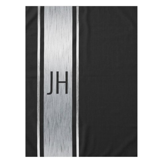 Diese schwarz-weiße Adelsfeier Tischdecke (Vorderseite)