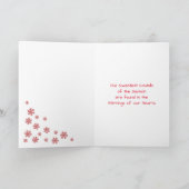 Diese schwarze Weihnachtskarte der Saison Feiertagskarte (Innenseite)