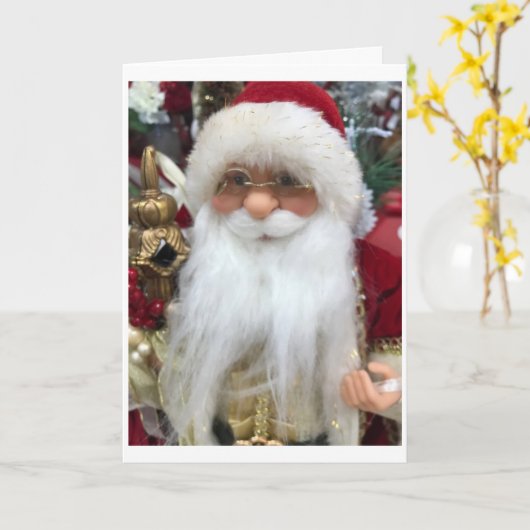 DIESE SCHWEET SANTA SAGT IHNEN "LEERE WEIHNACHTEN" KARTE (Gelbe Blume)