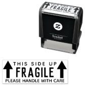 Diese seitliche, zerbrechliche Hand mit Vorsicht Permastempel (Beispiel)