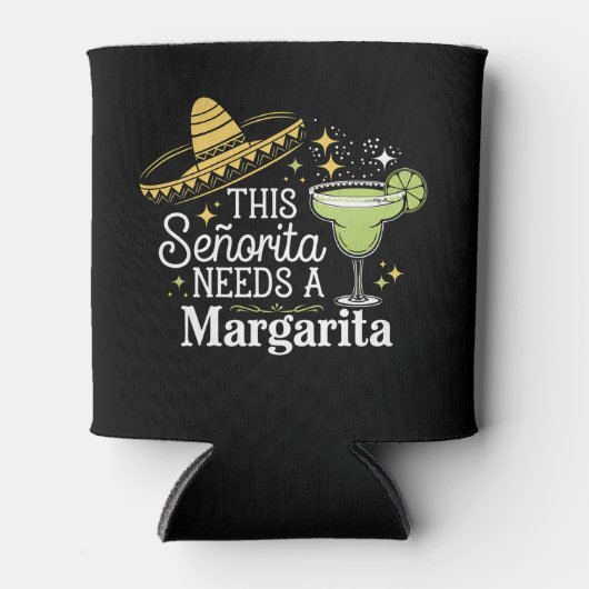 Diese Senorita braucht eine Margarita Cinco De May Dosenkühler (Vorderseite)