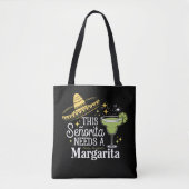 Diese Senorita braucht eine Margarita Cinco De May Tasche (Vorderseite)