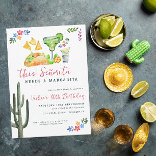 Diese Señorita braucht eine Margarita   Mexican Fi Einladung