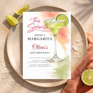 Diese Señorita braucht eine Margarita-Party Einladung