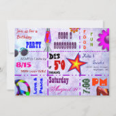 Diese Siebzigerjahre Einladung (Vorderseite)